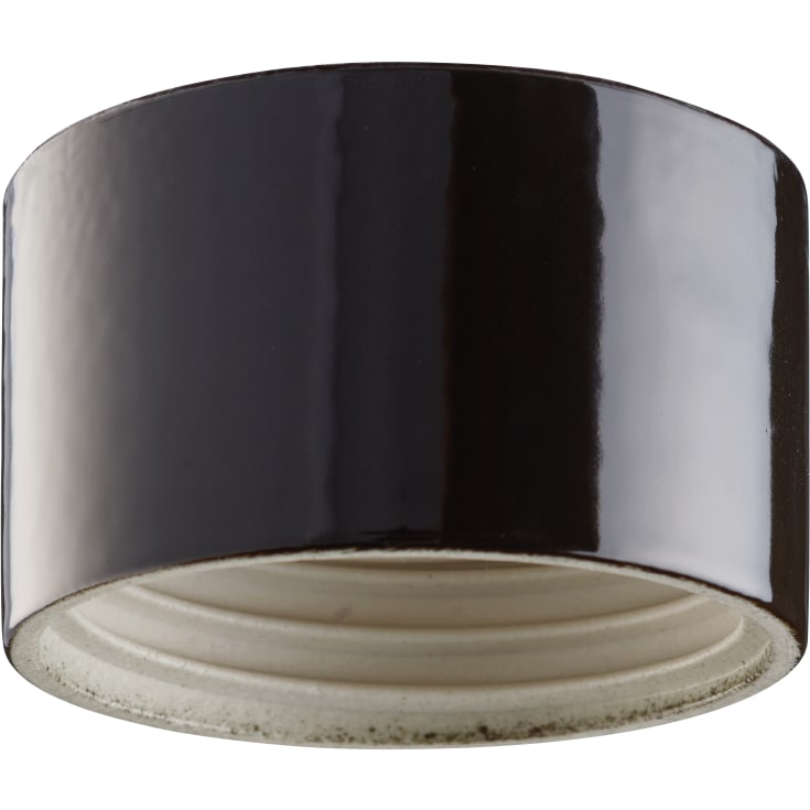 Loft- og Vægarmatur sort glasur med 845 mm gevind IP54 LED