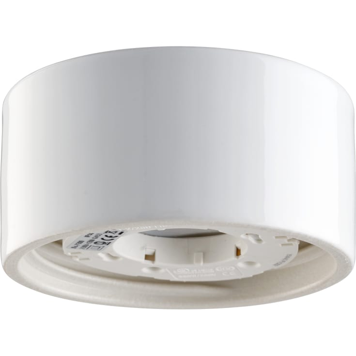 Loft- og Vægarmatur hvid glasur med 99 mm gevind IP44 LED