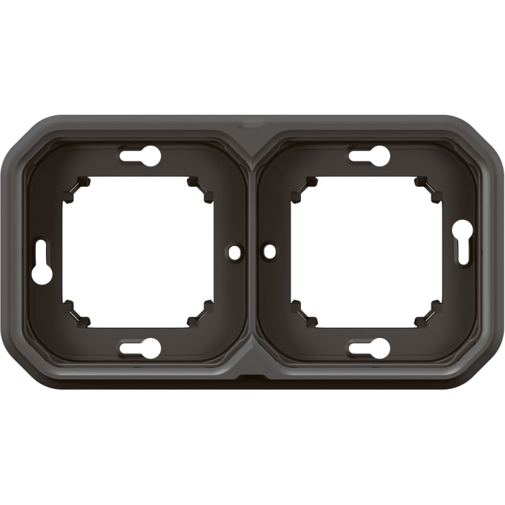 Plexo55 montageramme for planforsænket 4 modul antracit