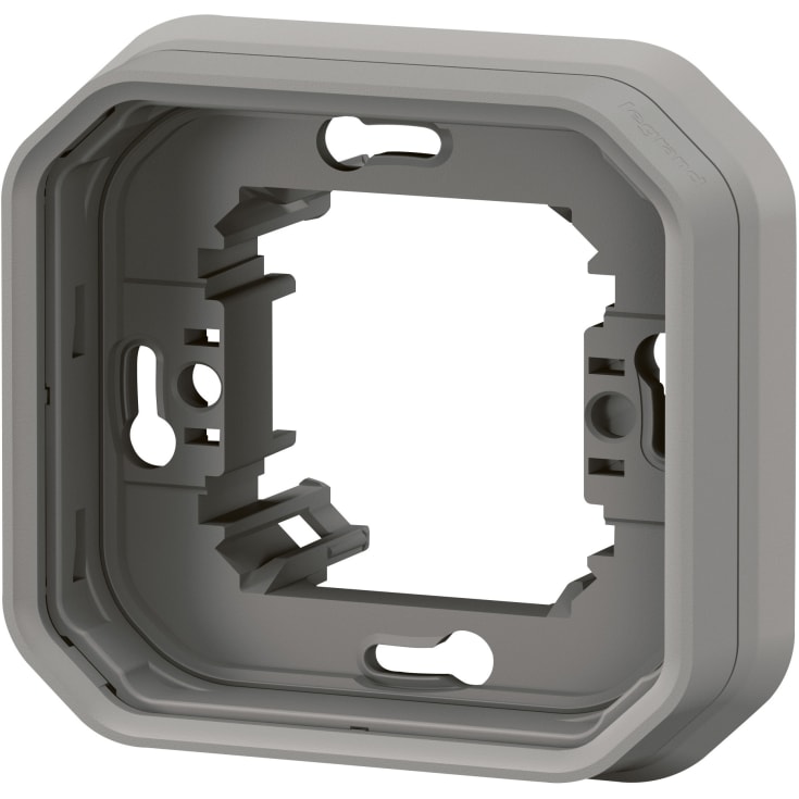 Plexo55 monteringsramme for innfelt 2 moduler grå