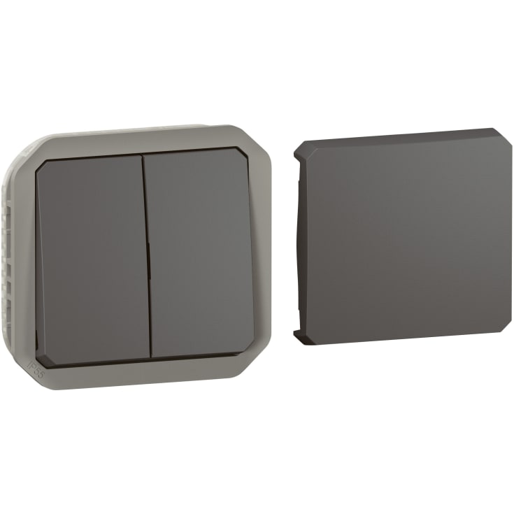 Plexo55 multibryter 2 moduler antrasitt