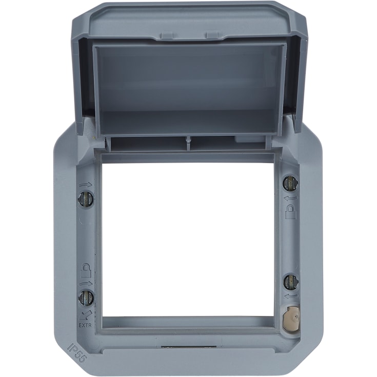 Plexo55 Mosaikadapter 2 modul grå