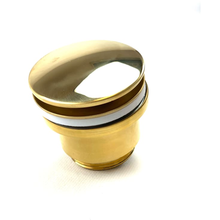 K. Neerskov bundventil, push-open, poleret messing