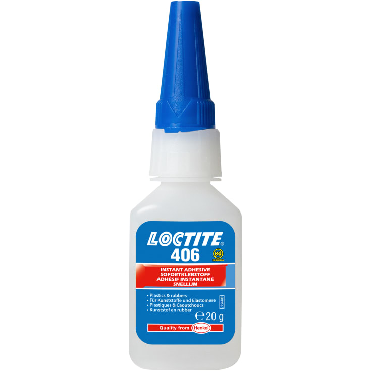 Loctite 406 snabbhärdande lim, tunnflytande, 20 g
