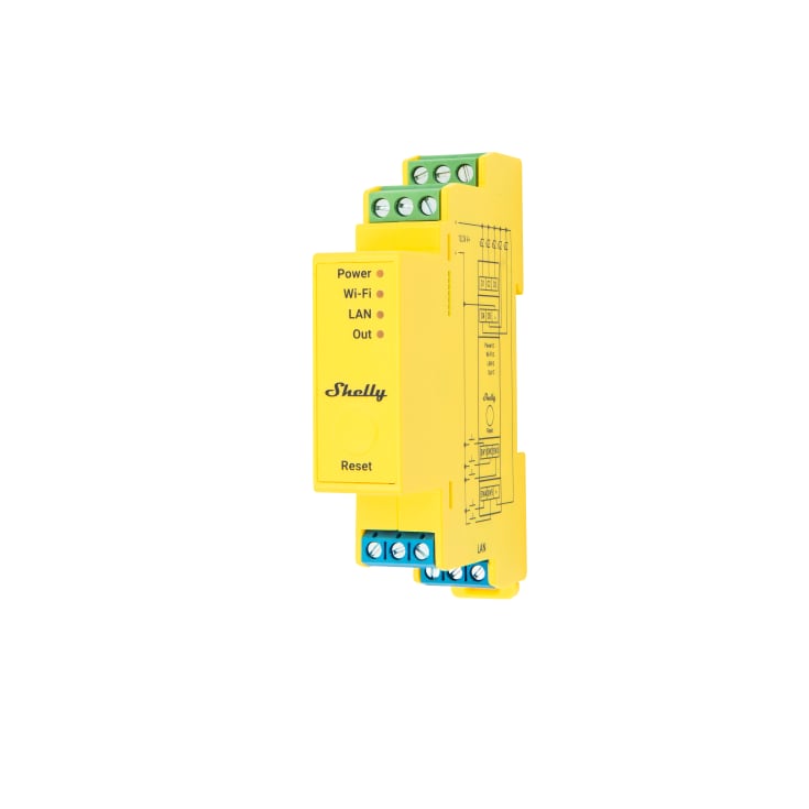Shelly Pro styring, wifi
