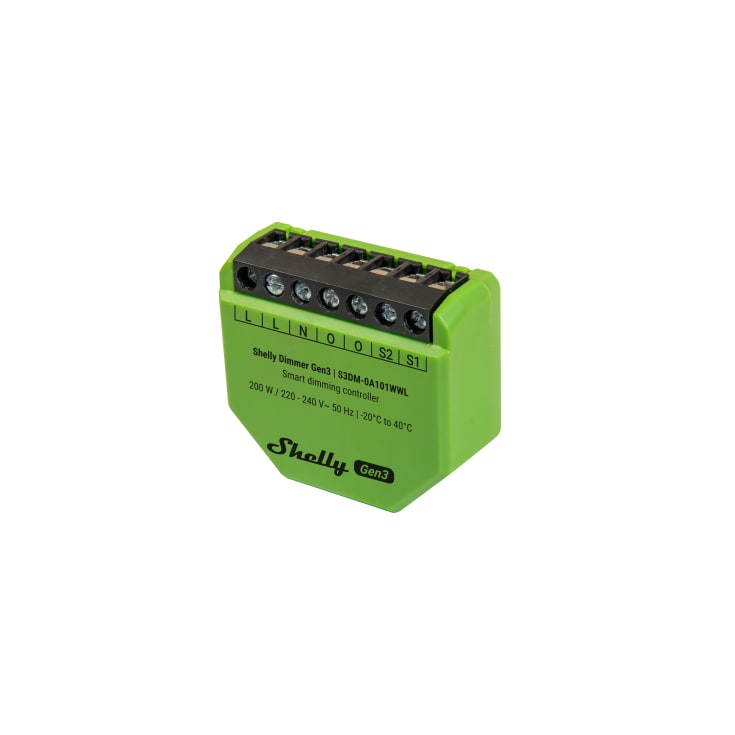 Shelly Dimmer Gen3 Wi-Fi-styret lysdæmper
