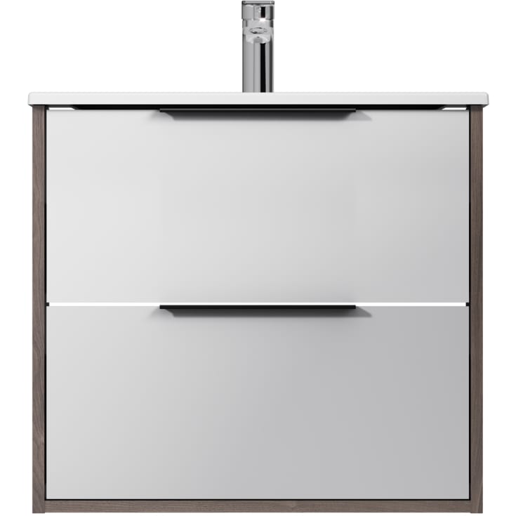 AM.PM Flash möbelpaket, 61x49,5 cm, mörk ek/vit högglans