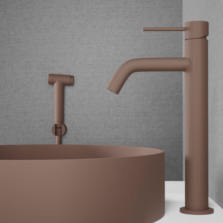 Scandtap Voyage B tvättställsblandare, matt brun