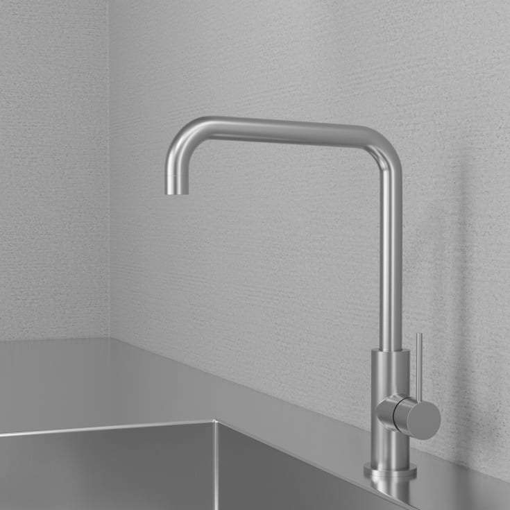 Scandtap Mood køkkenarmatur, børstet stål