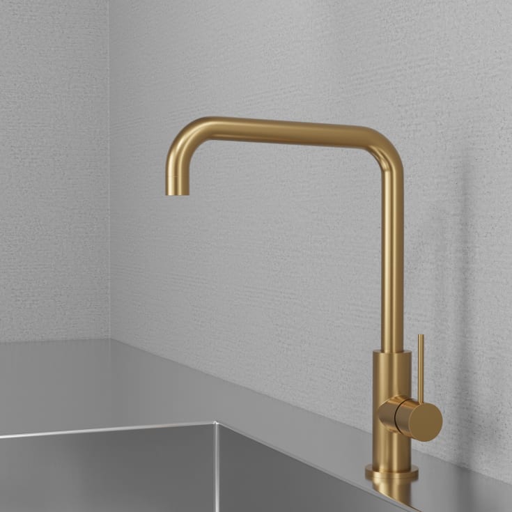 Scandtap Mood køkkenarmatur, børstet messing