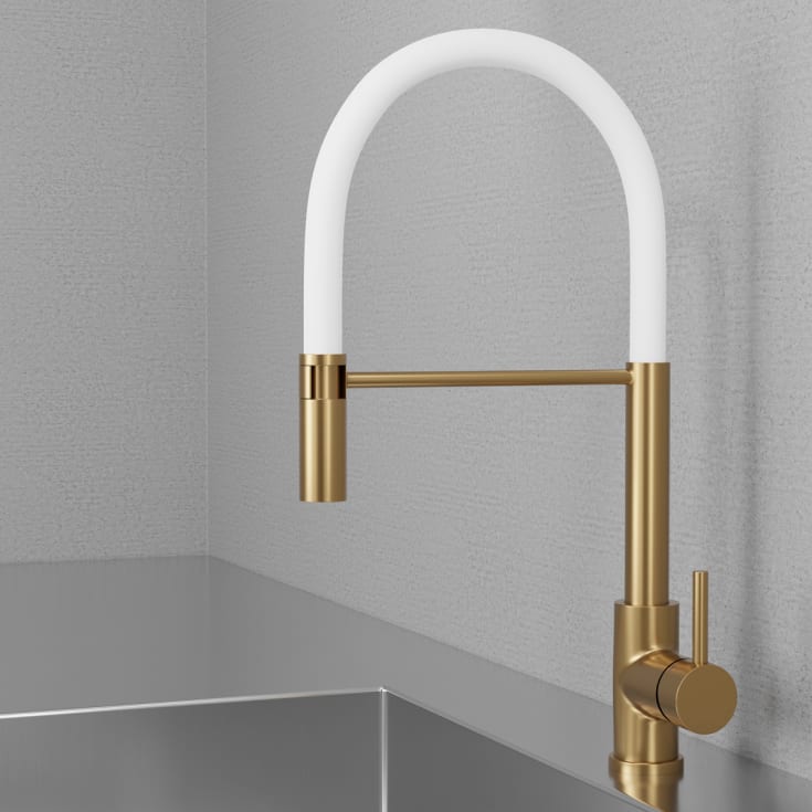 Scandtap Steel Pro kjøkkenbatterieri, sand