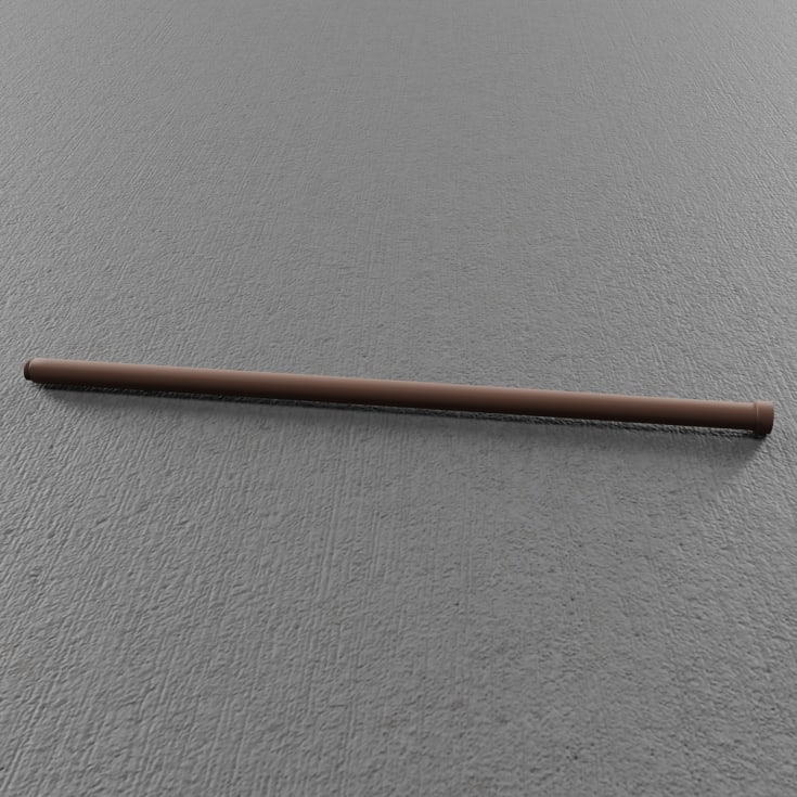 Scandtap forlængerrør, 25 cm, mat brun