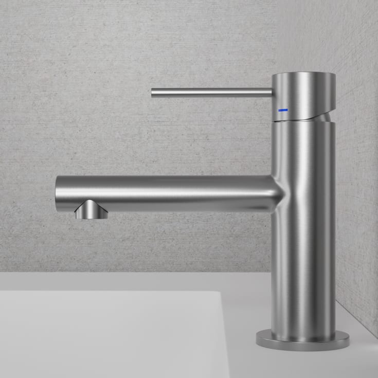 Scandtap Vertex tvättställsblandare, borstat stål