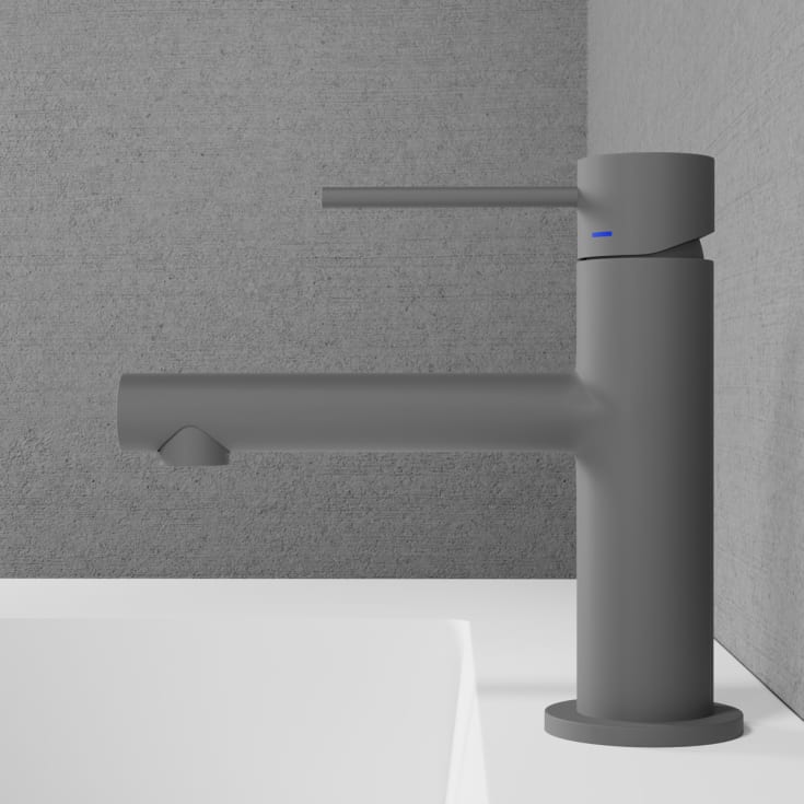 Scandtap Vertex håndvaskarmatur, mat grå