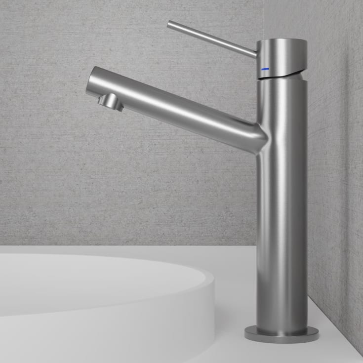 Scandtap Vector tvättställsblandare, borstat stål