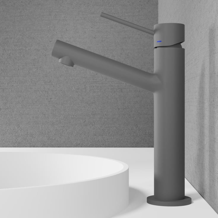 Scandtap Vector Medium håndvaskarmatur, mat grå