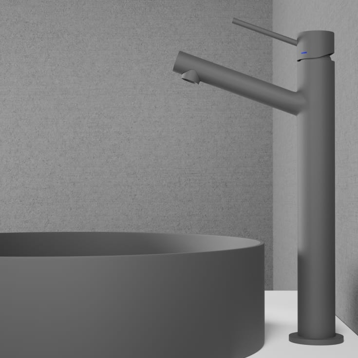 Scandtap Vector håndvaskarmatur, mat grå