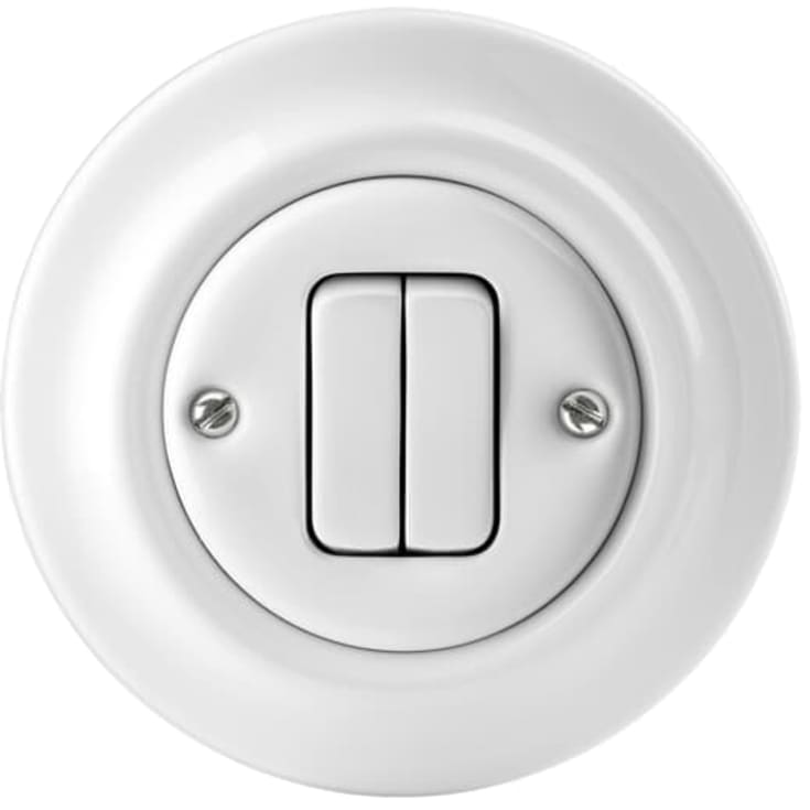ABB Decento dobbel korrespondansebryter, hvit