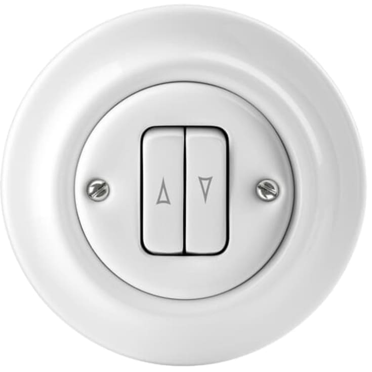 ABB Decento dobbel trykkontakt, hvit
