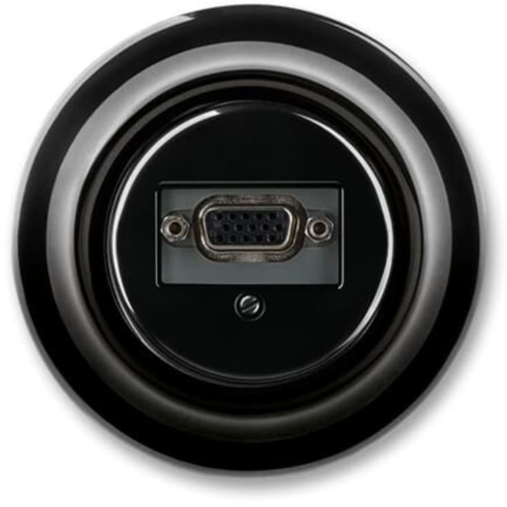 ABB Decento VGA udtag, sort