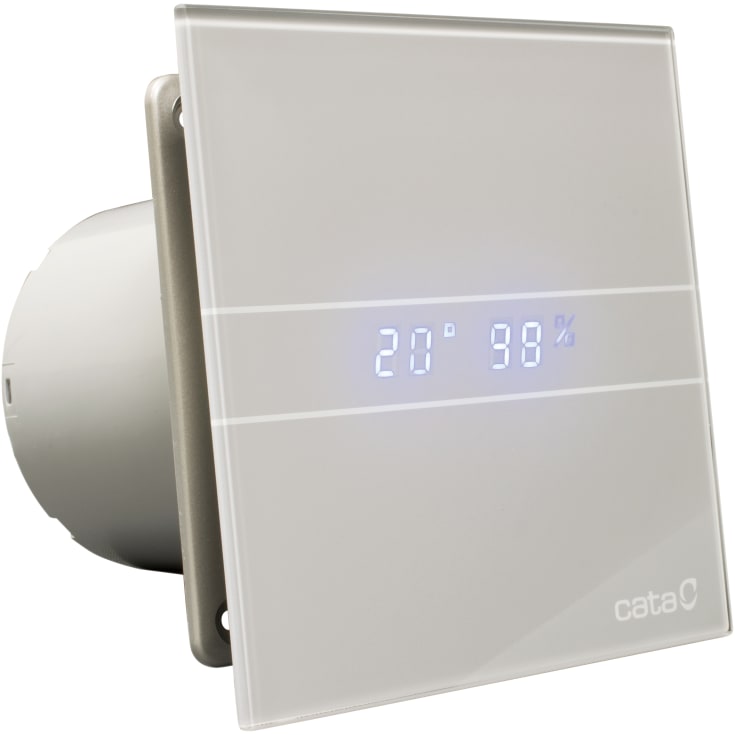 Ventilator E-100 GSTH Hygro Sølv