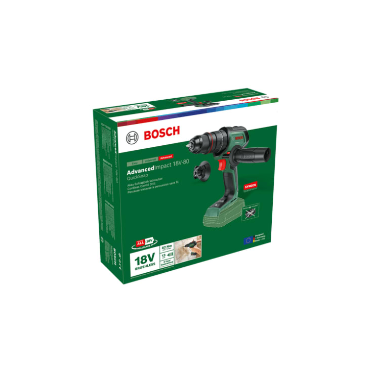 Bosch Home & Garden Advanced 18V-80S slagboremaskine, u. batteri