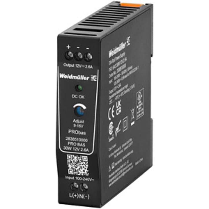 Strømforsyning Pro Bas 30W 12VDC 2,6A
