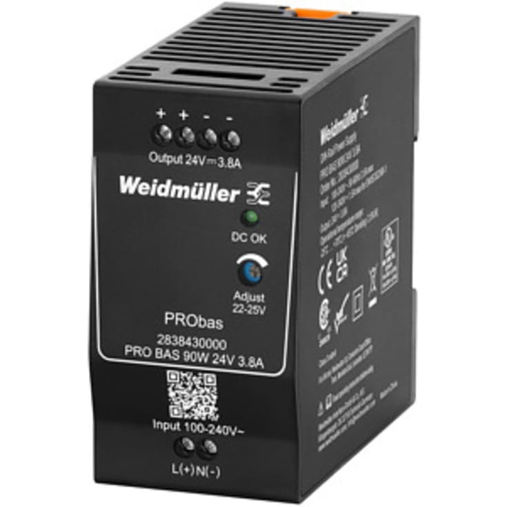 Strømforsyning Pro Bas 90W 24VDC 3,8A