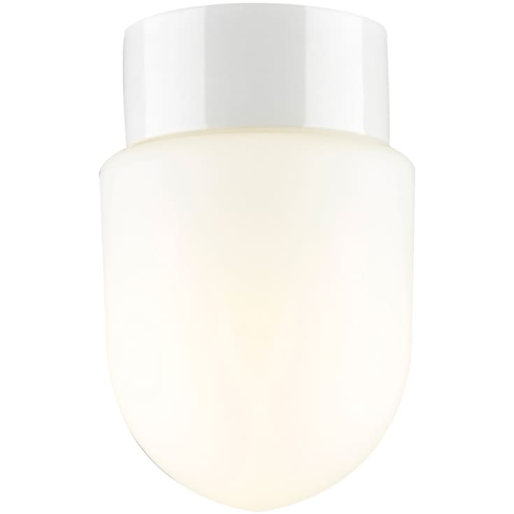 Loft- og Vægarmatur Fridhem hvid, mat opalglas E27