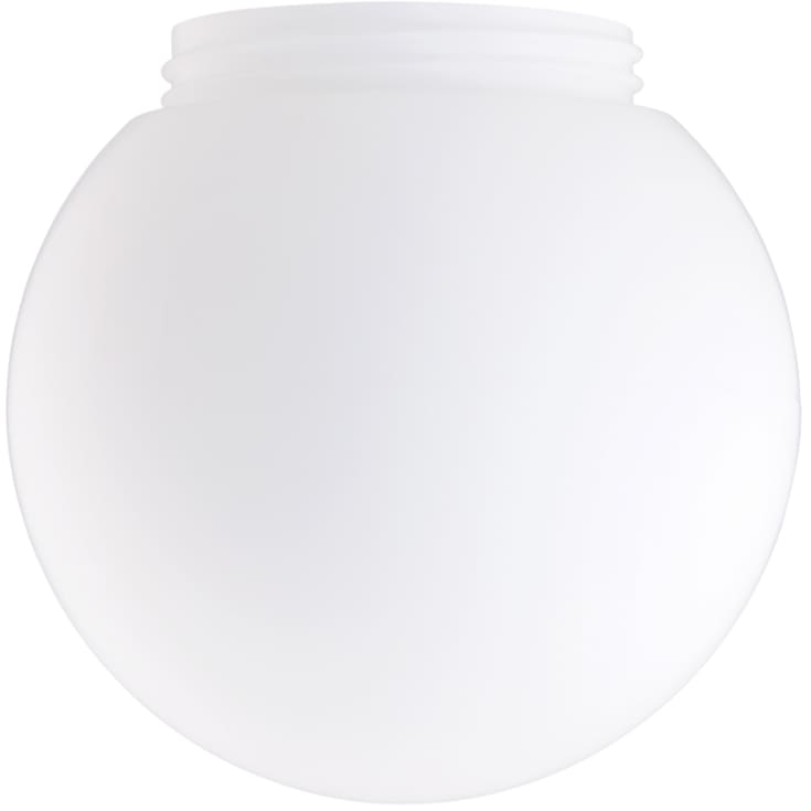 Skærm glob mat opalglas gevind 123,5 mm Ø200 mm højde 169 mm