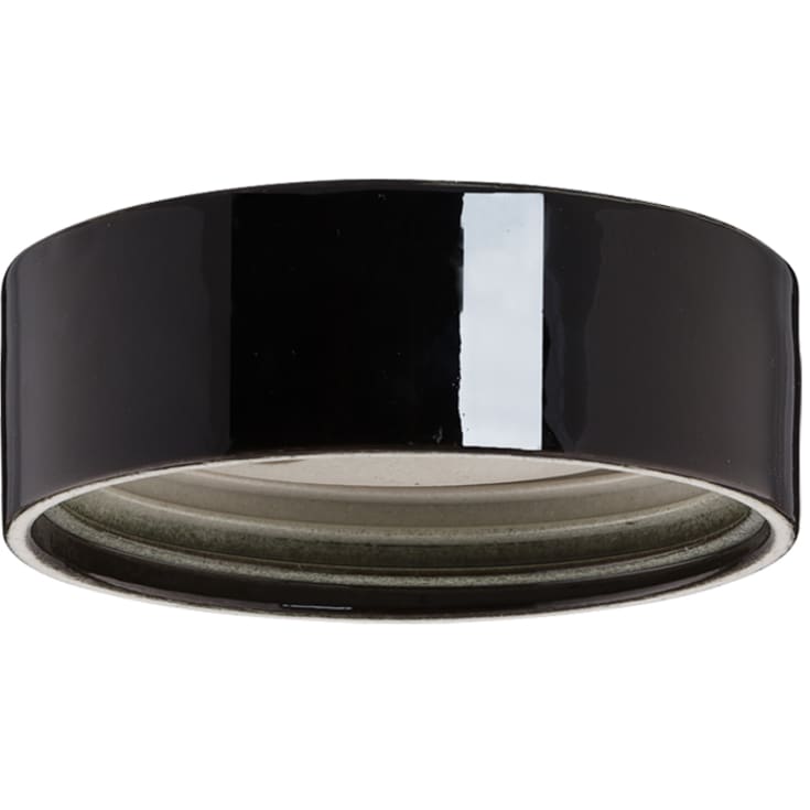 Loft- og Vægarmatur sort glasur m. 1235 mm gevind IP44 LED