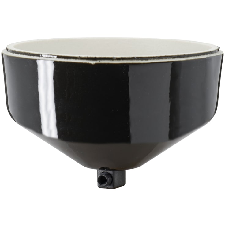 Loftbaldakin i porcelæn Ø110mm H61mm sort IP20