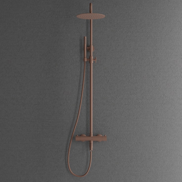 Scandtap Pleasure kararmatur med brusesæt, mat brun