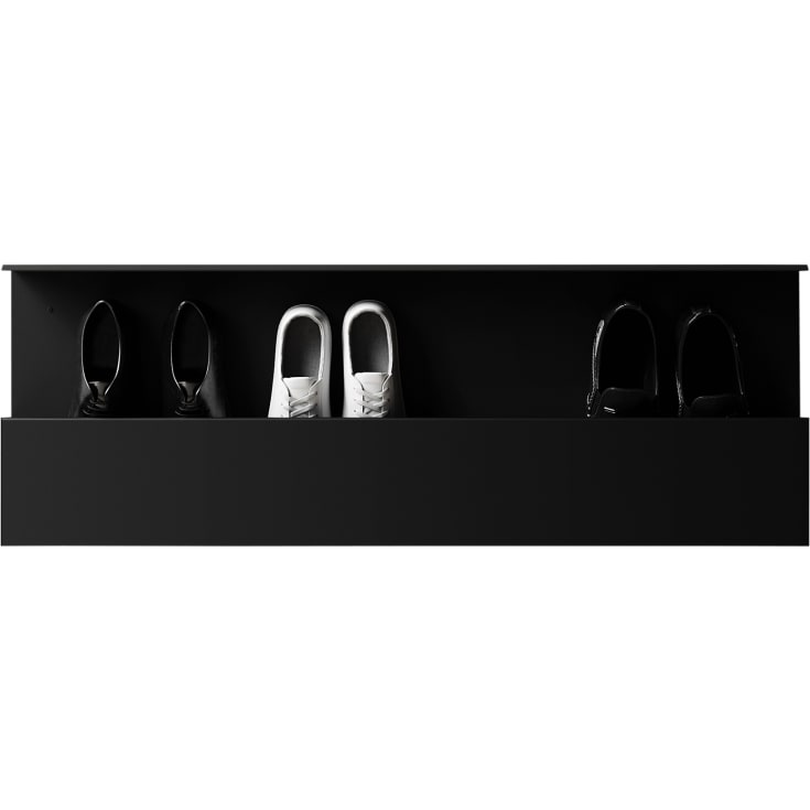 Nichba Shoe Box skoreol, 100 cm, sort