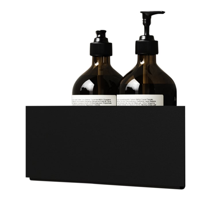 Nichba Bath Shelf Corner brusehylde, sort