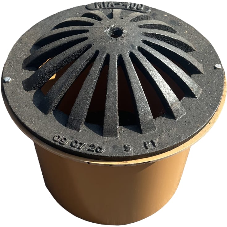 Mardam 425 x 375 mm kuppelrist med PVC-skørt, GG