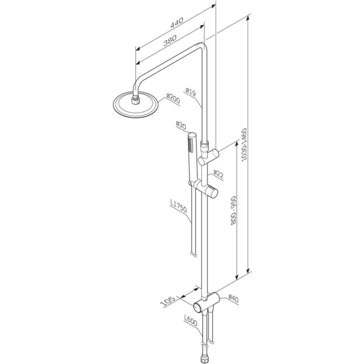 AM.PM Spike brusesæt, krom