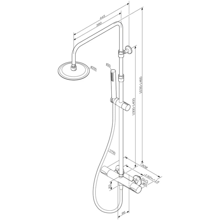 AM.PM Spike brusesæt, krom