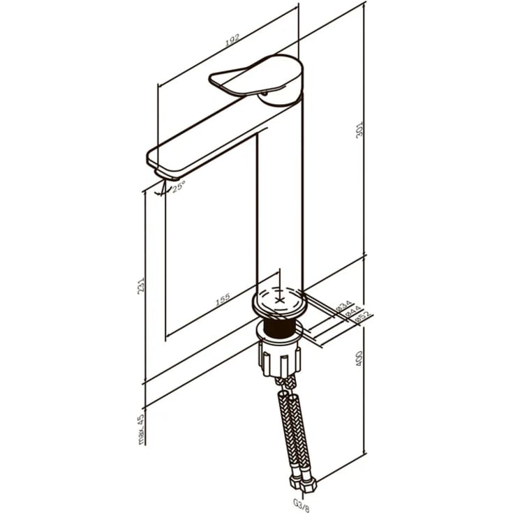 AM.PM X-Joy håndvaskarmatur, guld