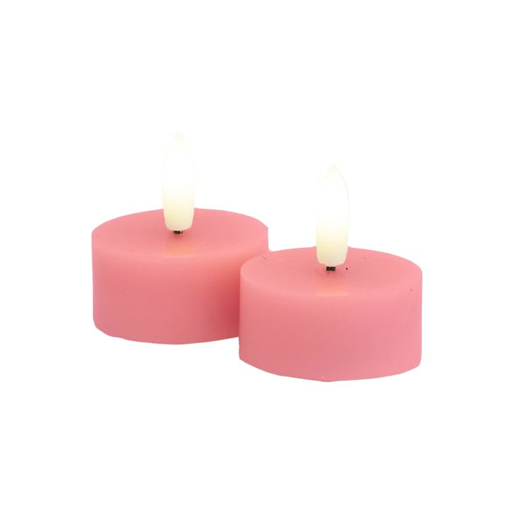 Sirius Sille LED värmeljus, batteri, rosa