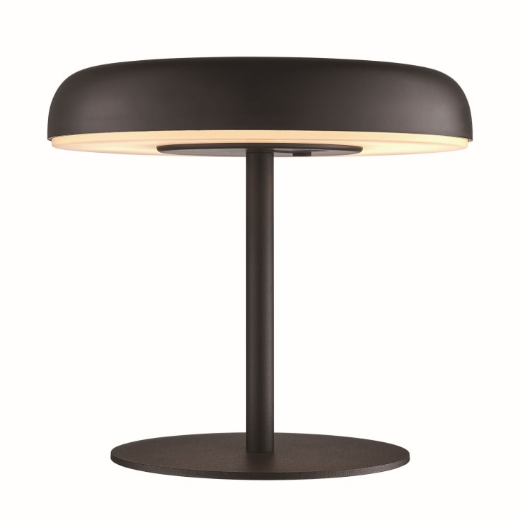 Nordlux Elmer uppladdningsbar & solcells bordslampa, svart