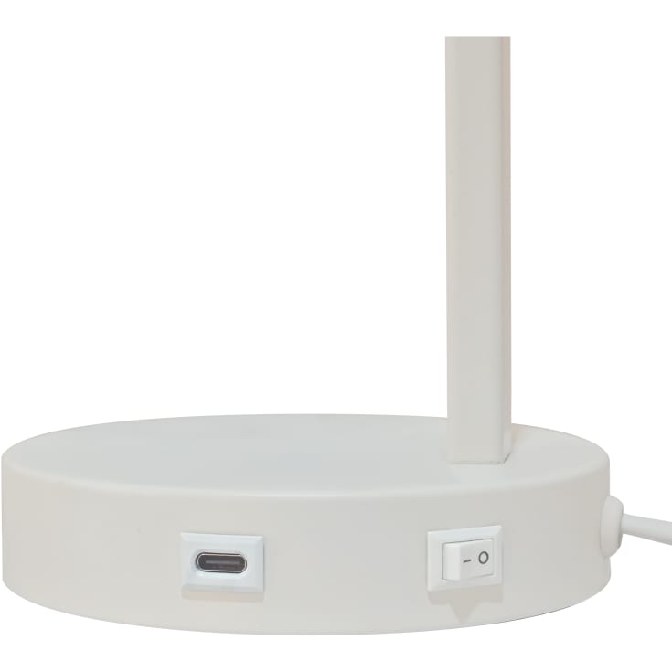 Nordlux Wilmer bordlampe med USB, hvid