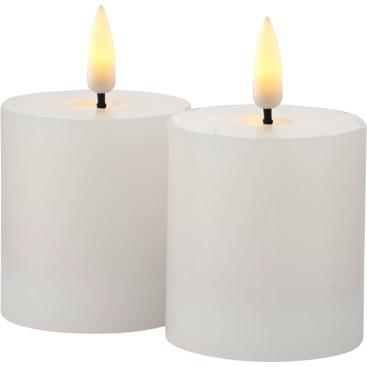 Sille Mini LED-ljus, set om 2, batteri, vit