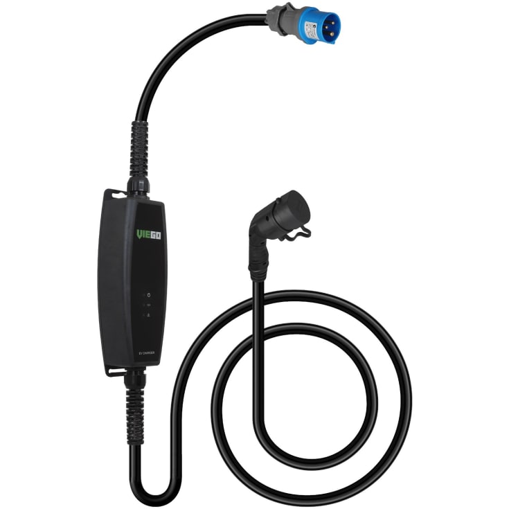 7,4kW mobilladdare 1-fas 3P 6-16A 230V 5 mtr kabel