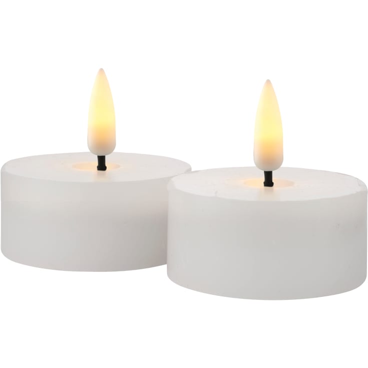 Sirius Sille LED värmeljus, batteri, vit