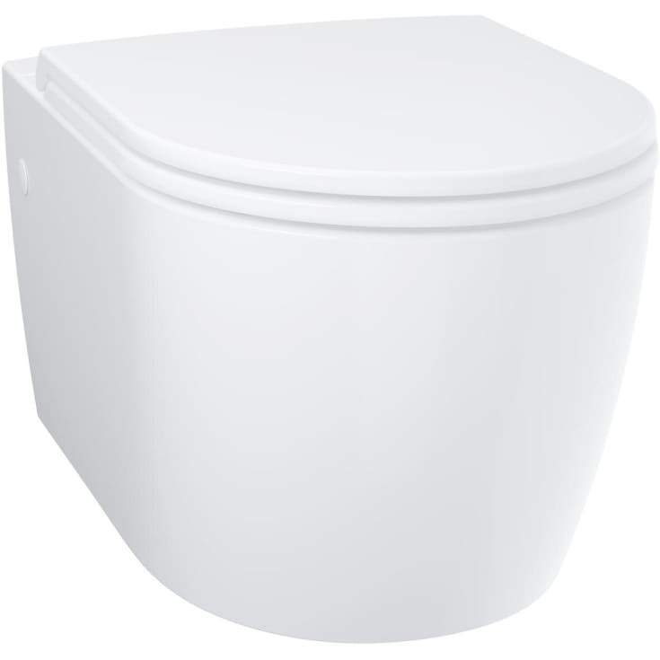 Grohe Start Round Ceramic væghængt toilet, uden skyllekant, hvid