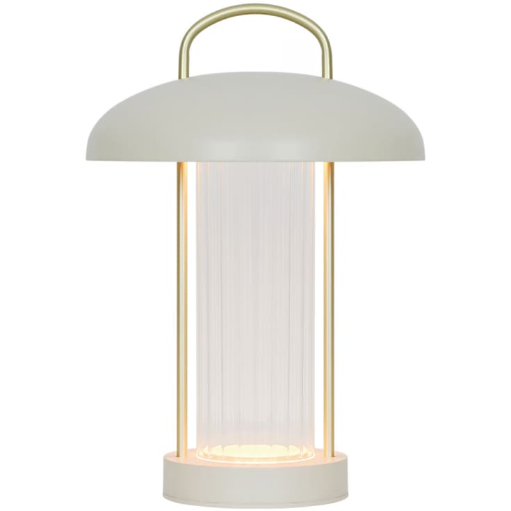 Nordlux Mirano genopladelig bordlampe, beige