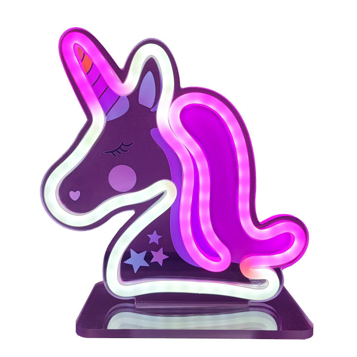 Veli Line neon skilt I plexiglas ramme unicorn