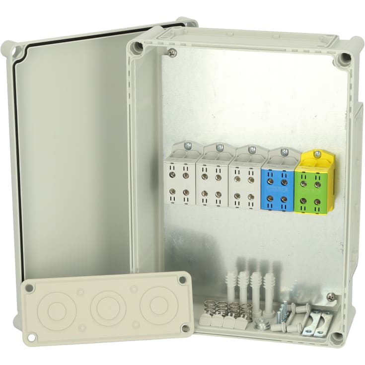 Klemmekasse CUAL EK 382813 G 2X95 mm², 380x280x130 mm