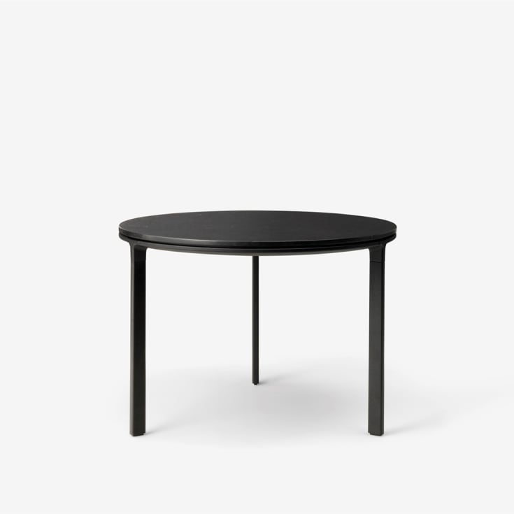 Vipp 423 Coffee table, Ø60 cm, sort marmor